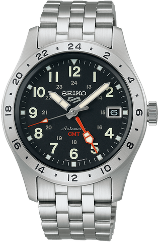 Seiko Watch 5 Sports Field Deploy Mechanical GMT SSK023K1