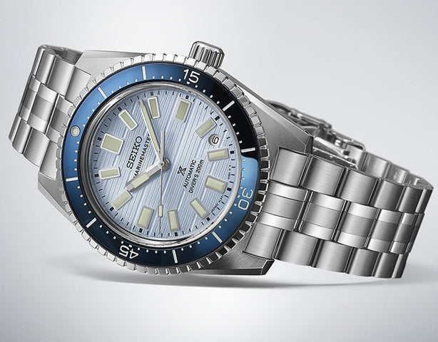 Seiko Prospex Clearwater Blue Marinemaster 1965 Reinterpretation Diver Watch