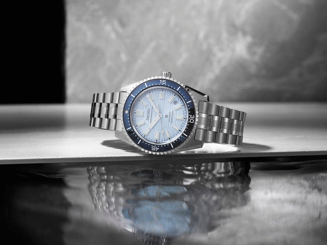 Seiko Prospex Clearwater Blue Marinemaster 1965 Reinterpretation Diver Watch