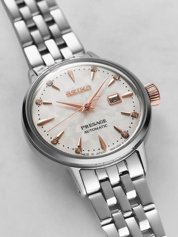 Seiko Presage Cocktail Time Clover Club Diamond Twist Watch