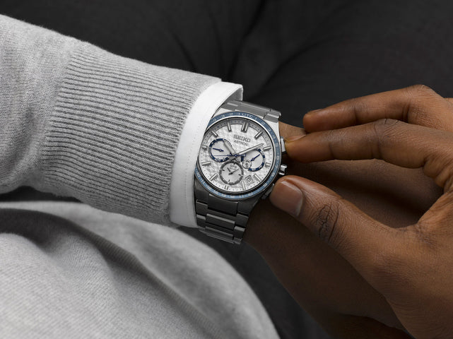 Seiko Astron Watch GPS Solar 5X Dual Time Galactic Blue Limited Edition