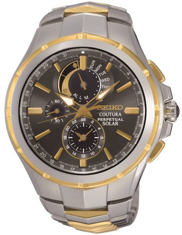 Seiko Watch Coutura Perpetual Solar Mens SSC376P9