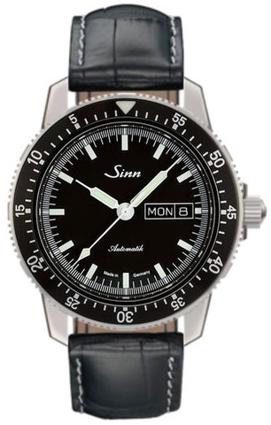 Sinn Watch 104 St Sa I Black Cowhide Aligator 104.010