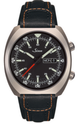 Sinn Watch 240 St Cowhide Black With Orange 240.010 Cowhide Black With Orange