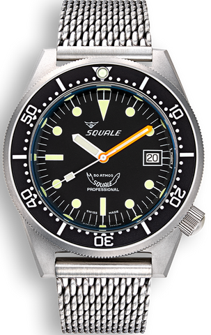 Squale Watch 1521 Black Blasted 1521BKBL.ME20