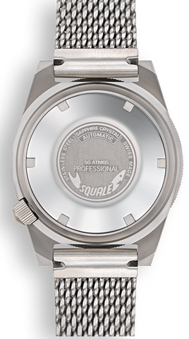 Squale Watch 1521 Black Blasted Mesh