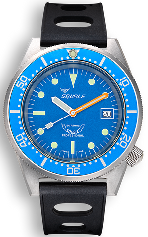 Squale Watch 1521 Blue Blasted 1521BLUEBL.NT