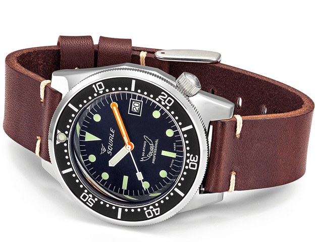 Squale 1521 Classic Leather Watch