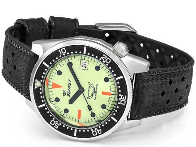Squale 1521 Full Luminous Rubber Watch