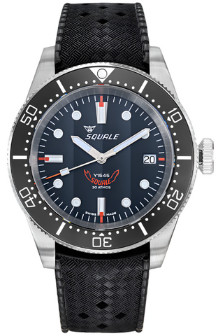 Squale Watch 1545 Black Rubber 1545BKBKC.HT
