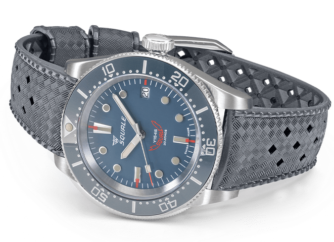 Squale 1545 Grey Rubber Watch