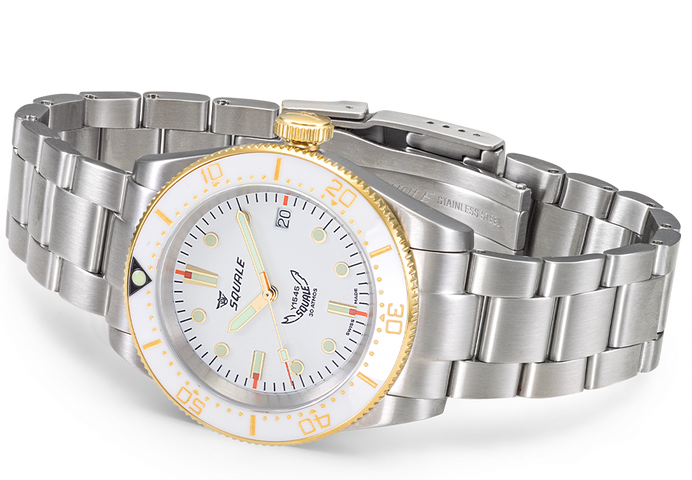 Squale 1545 White Bracelet Watch