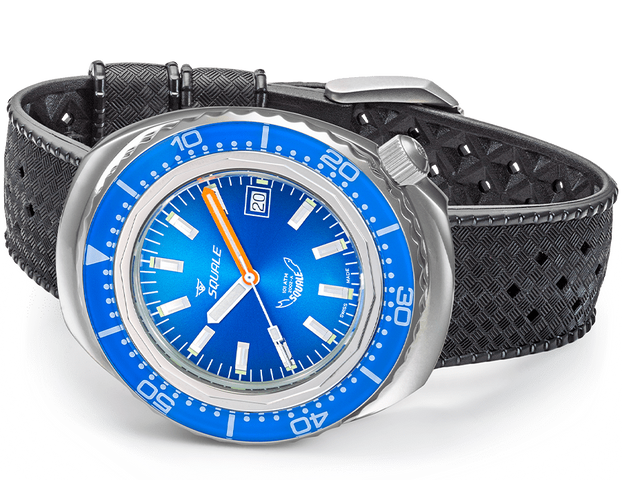 Squale 2002 Blue Rubber Watch