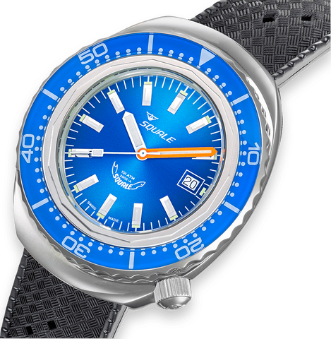 Squale 2002 Blue Rubber Watch
