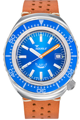 Squale Watch 2002 Blue Leather 2002.SS.BL.BL.PTC