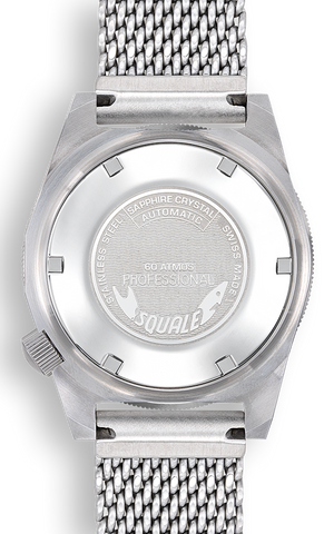 Squale Matic Orange Mesh Watch