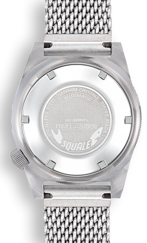 Squale Matic Satin Black Mesh Watch