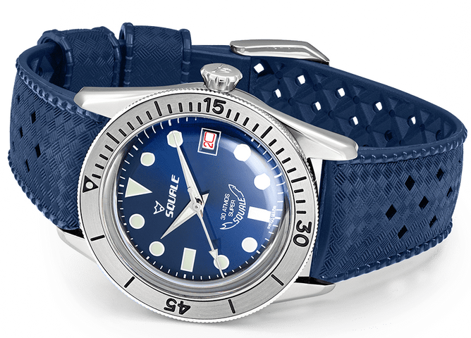 Squale SUB-39 Super Blue Rubber Watch