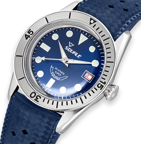 Squale SUB-39 Super Blue Rubber Watch