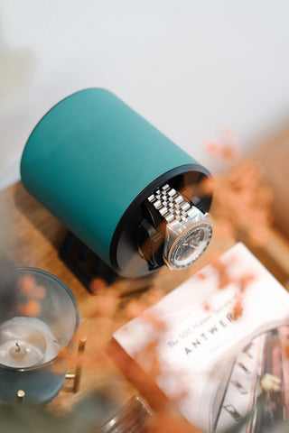 Swiss Capsule Watch Winder Single Green PC 005 D