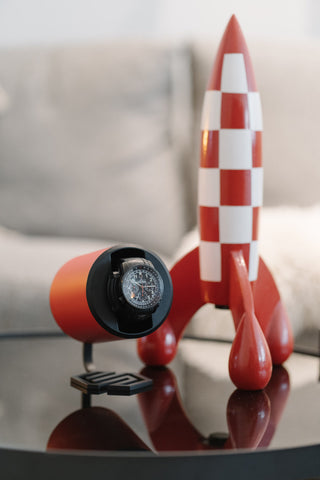 Swiss Capsule Watch Winder Single Red PC 004 D