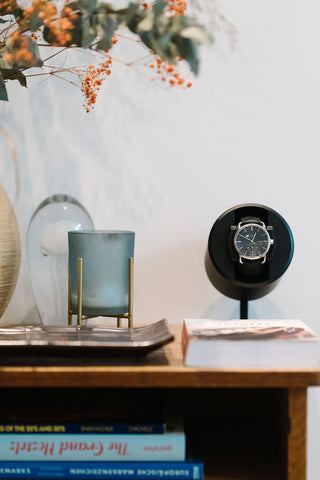 Swiss Capsule Watch Winder Single Black PC 001