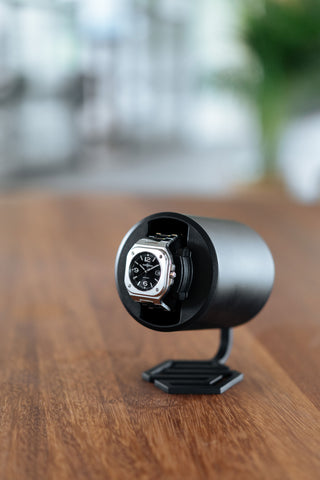 Swiss Capsule Watch Winder Single Black PC 001