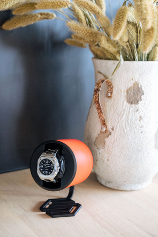 Swiss Capsule Watch Winder Single Orange PC 006