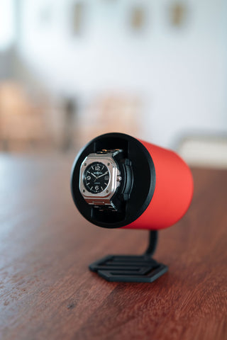 Swiss Capsule Watch Winder Single Red PC 004 D