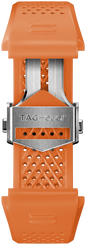 TAG Heuer Strap Connected 45mm Rubber Orange Folding Buckle BT6265