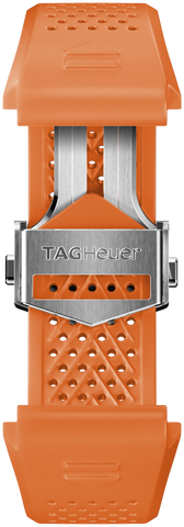 TAG Heuer Strap Connected 45mm Rubber Orange Folding Buckle BT6265