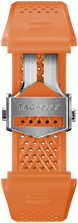 TAG Heuer Strap Connected 45mm Rubber Orange Folding Buckle BT6265
