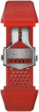TAG Heuer Strap Connected 45mm Rubber Red Folding Buckle BT6264
