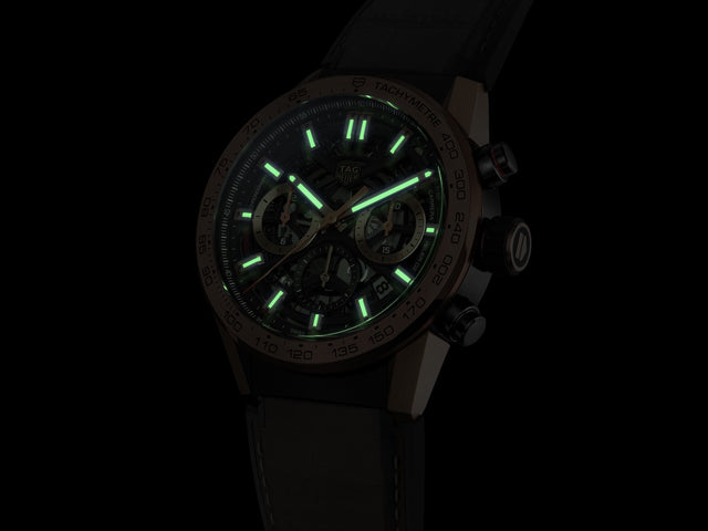 TAG Heuer Watch Carrera Automatic Chronograph Calibre Heuer 02 Rose Gold