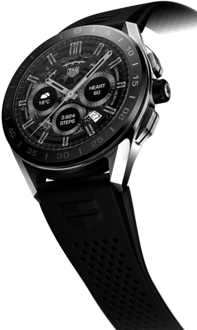 TAG Heuer Watch Connected 45 Steel Black Rubber