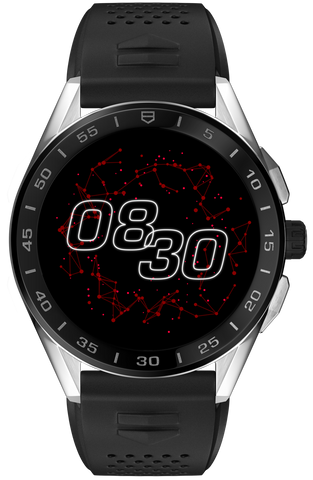 TAG Heuer Watch Connected 45 Steel Black Rubber