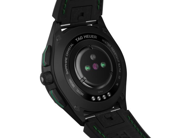 TAG Heuer Watch Connected 45 Titanium White Green Rubber Golf Edition D