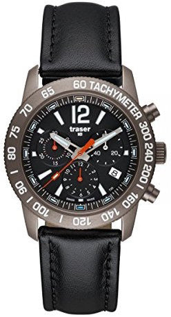 Traser H3 Watch Classic Chrono Titan Blue Classic Chrono Titan Blue Leather