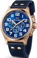 TW Steel Watch Pilot Rose Gold PVD Chronograph 45mm TW406