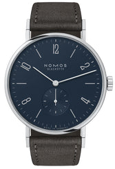 Nomos Glashutte Watch Tangente 38 Midnight Blue Steel Back 166