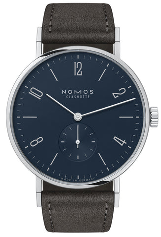 Nomos Glashutte Watch Tangente 38 Midnight Blue Steel Back 166