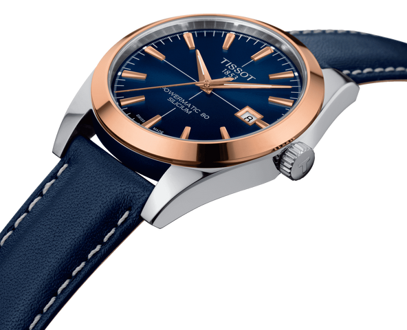 Tissot Gentleman Powermatic 80 Silicium Solid 18K Gold Watch