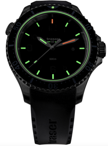 Traser H3 P67 Diver Black Rubber Watch