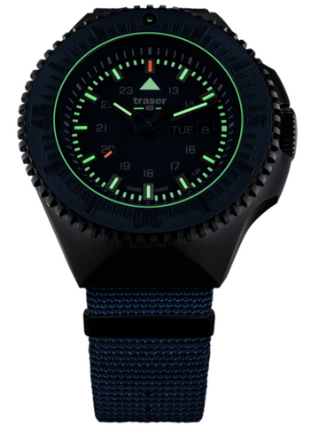 Traser H3 P69 Black Stealth Blue Nato Watch