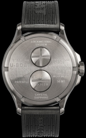 U-Boat Watch Darkmoon 44 Red Glass SS D