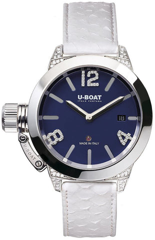 U-Boat Classico 40 SS Blu White Diamonds 7077