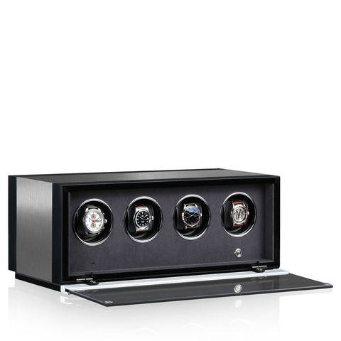 Chronovision Watch Winder Ambiance IV Alu Black Silk