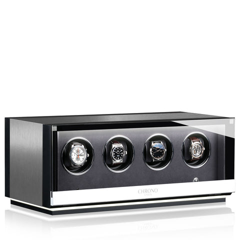 Chronovision Watch Winder Ambiance IV Alu Black Silk
