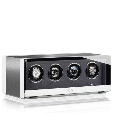 Chronovision Watch Winder Ambiance IV Alu White Silk 70050-151.30.12