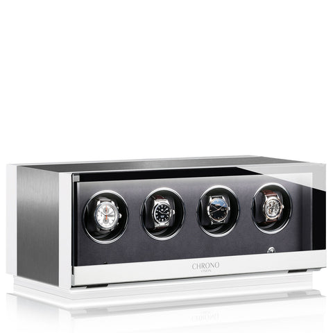 Chronovision Watch Winder Ambiance IV Alu White Silk